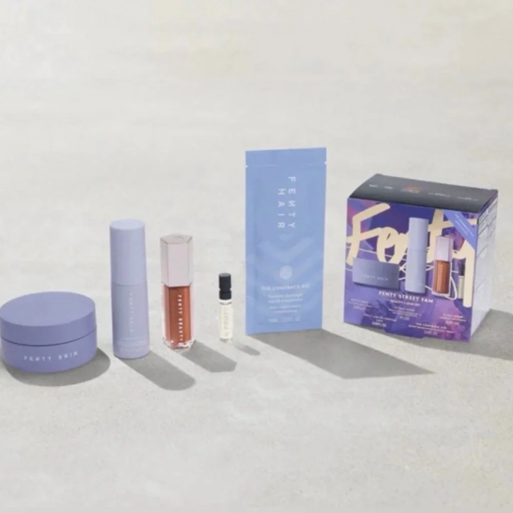 Fenty Street Fam Set | Gloss Bomb Fenty Glow + Hydra Vizor